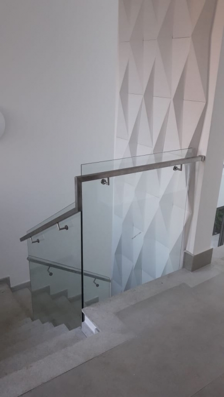 Conexão para Corrimão em Aço Inox Jardim Bonfiglioli - Conexão para Corrimão Inox Angular