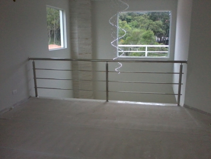 Guarda Corpo de Inox Residencial Seis - Guarda Corpo de Vidro