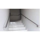 suporte para corrimão de aço inox valor Vila Anastácio